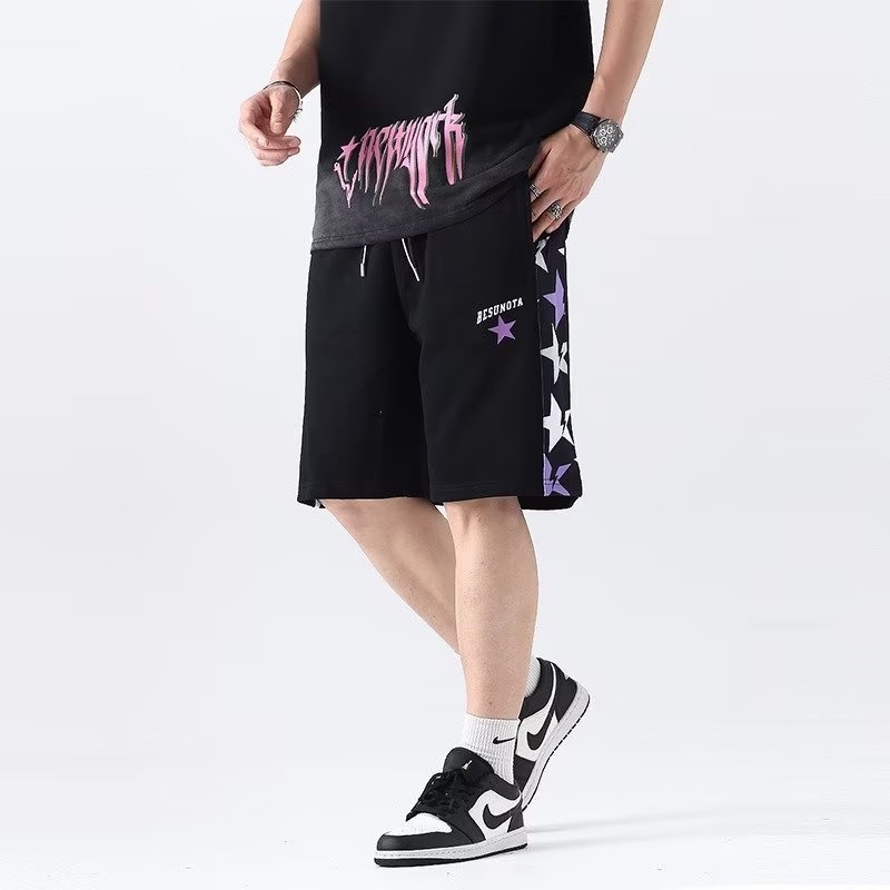 Quần Short Thể Thao Dáng Rộng Phong Cách Hip Hop Đường Phố Mỹ Cho Nam Nữ