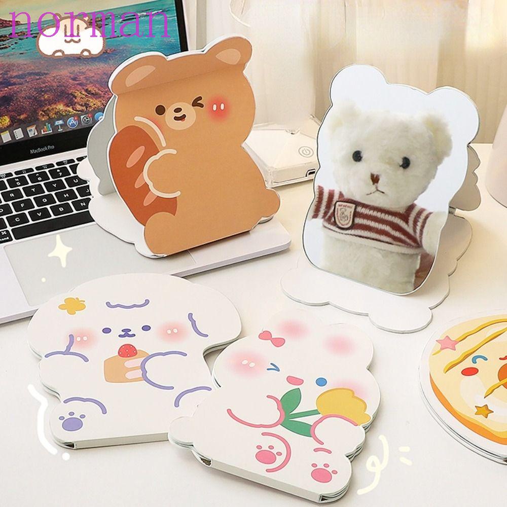 Gương Trang Điểm NORMAN Dạng Gập Để Bàn Kèm Giá Đỡ Tiện Dụng Mang Theo Du Lịch Cho Nữ