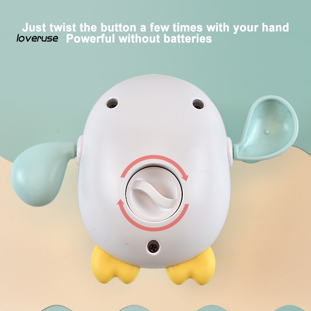 Đồ Chơi Nhà Tắm Hình Chim Cánh Cụt Lên Dây Cót Dễ Thương Cho Bé