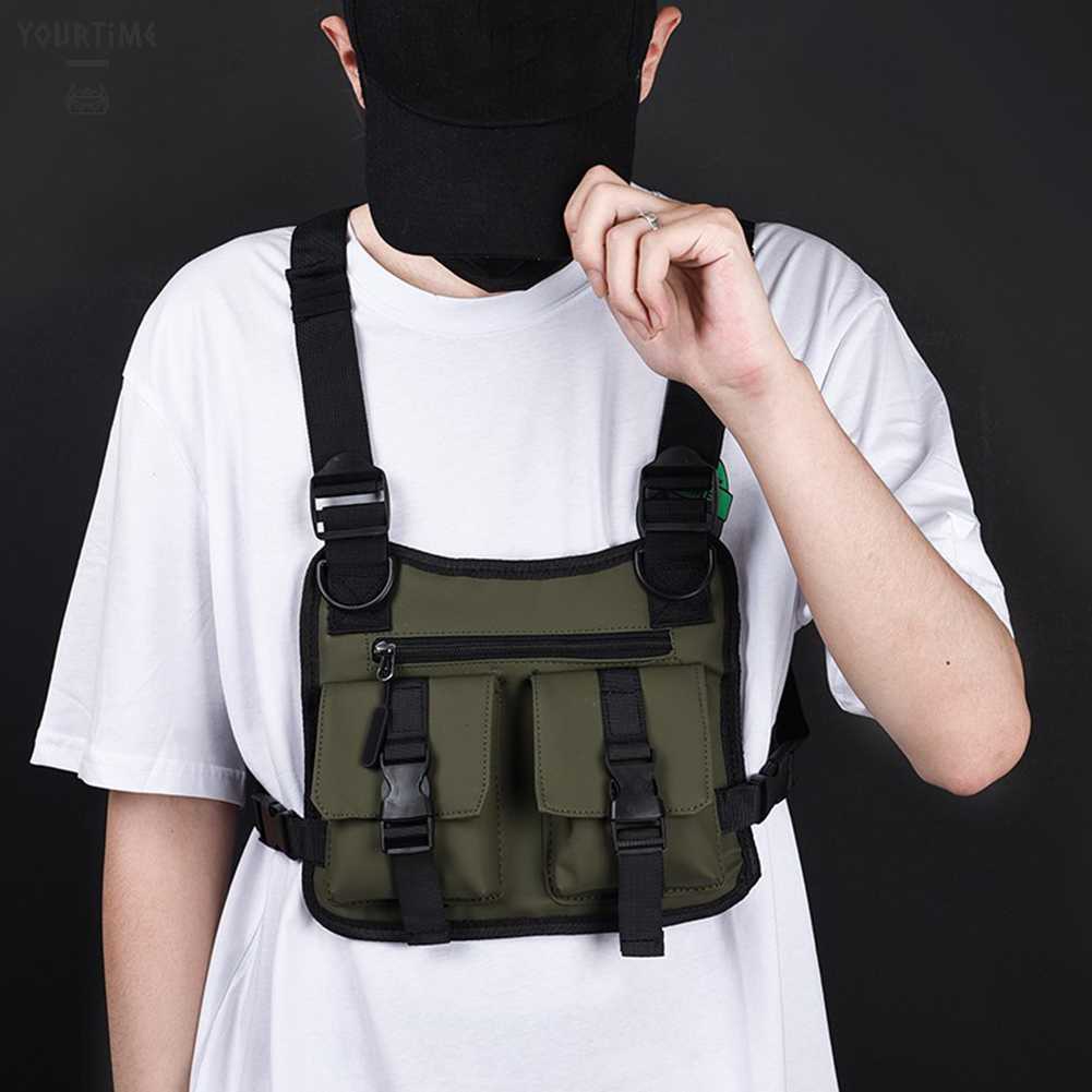 Túi Đeo Chéo Ngực Đa Năng Phong Cách Hip hop Cho Nam