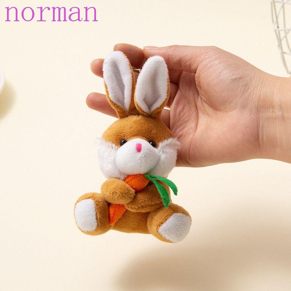 Móc Khóa Thỏ Nhồi Bông Mềm Mại Đáng Yêu