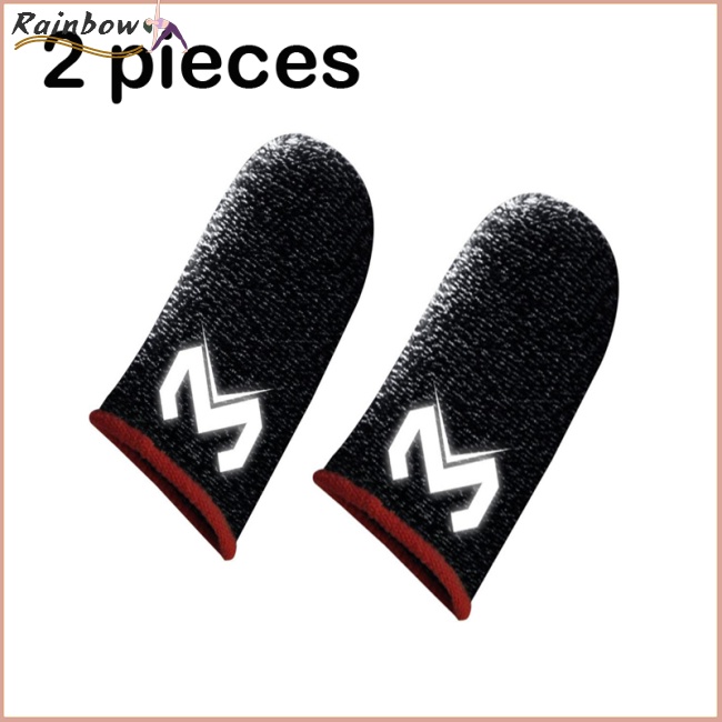 1 Đôi Găng Tay Sợi Bạc Đeo Ngón Tay Chống Mồ Hôi Thoáng Khí Dùng Chơi Game Điện Thoại