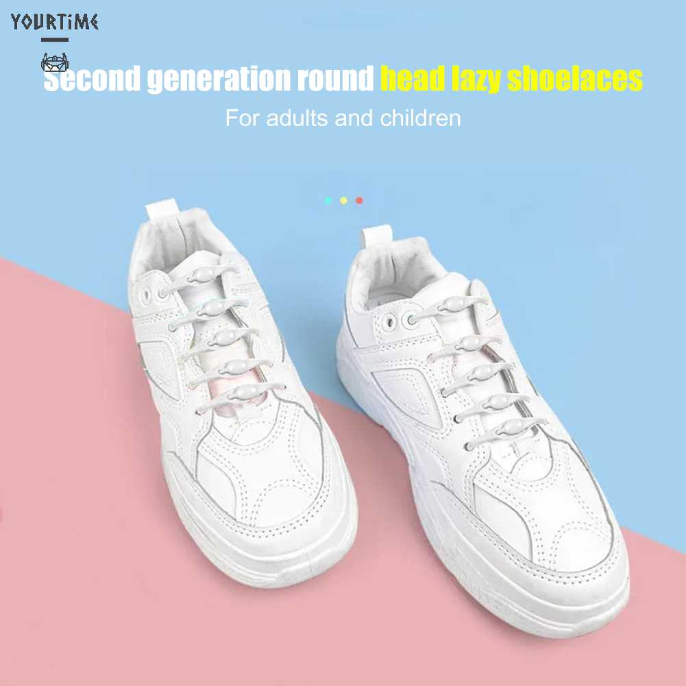 12 Dây Giày Thể Thao Bằng Silicone Co Dãn Không Cần Buộc