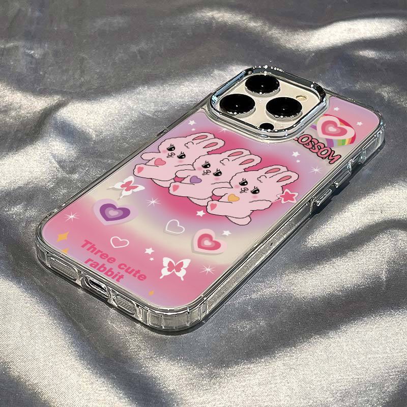 ✅Ốp Điện Thoại Dẻo Họa Tiết Chú Thỏ Dễ Thương Chống Sốc Cho Iphone 8 11 plus 7iPhone12 / Apple 13max14pro