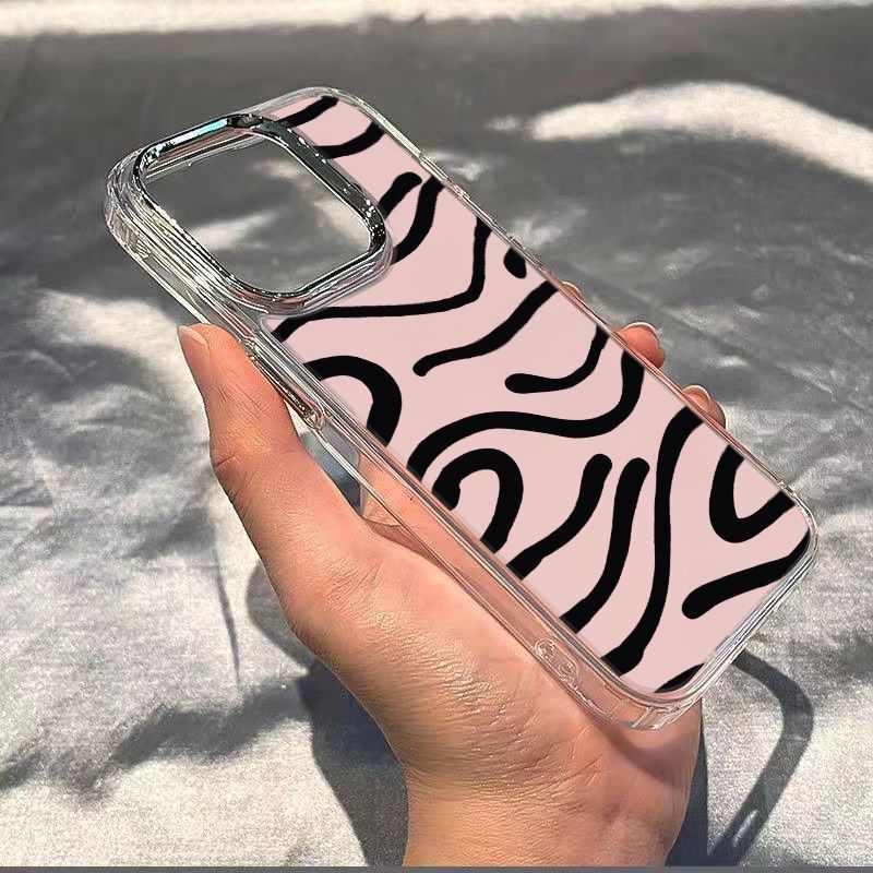 ✅Ốp Điện Thoại Mềm Chống Sốc Họa Tiết Ngựa Vằn Đơn Giản Cho iPhone 8max 7 plus 14pro13iPhone1211 Z4Z0 8max