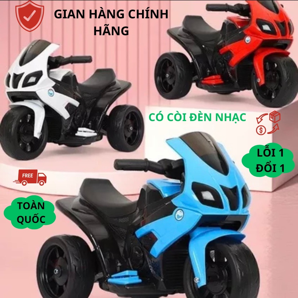 Xe máy điện 3 bánh cho bé,xe ba bánh 3588 có bàn đạp ga.