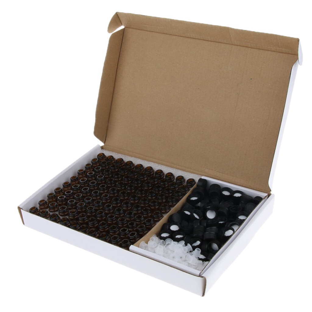 Bình Rỗng Đựng Tinh Dầu Dạng Lỏng Chống Rò Rỉ Màu Hổ Phách