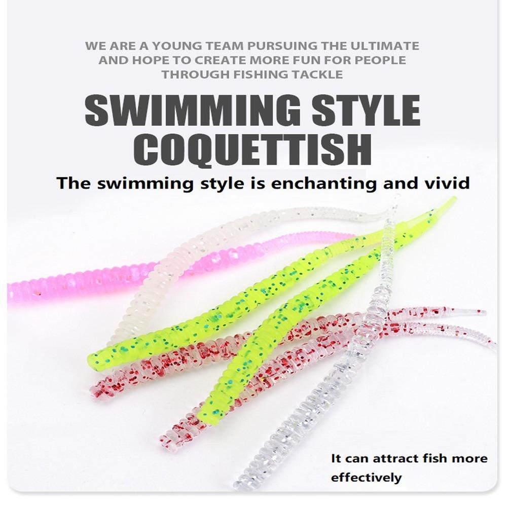 Mồi Câu Cá Giả Bằng Silicone Mềm Kèm Ốc Vít