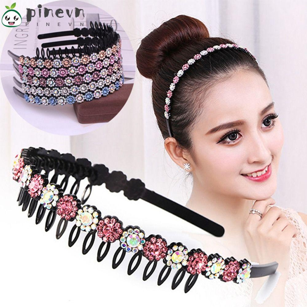 Băng Đô Cài Tóc Đính Hạt Thời Trang Cho Nữ|Kẹp Tóc Tạo Kiểu Tiện Dụng Chất Lượng Cao