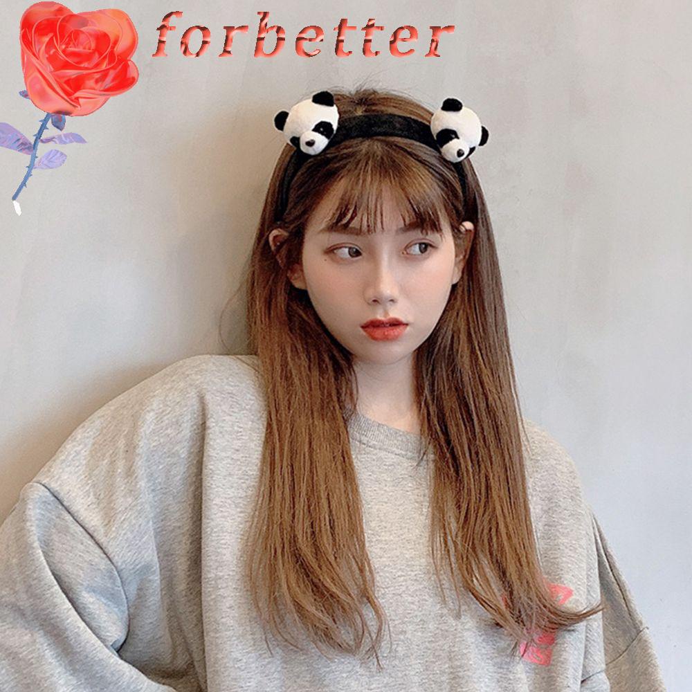 Dây Buộc Tóc Co Giãn Hình Gấu Trúc Dễ Thương Cho Nữ