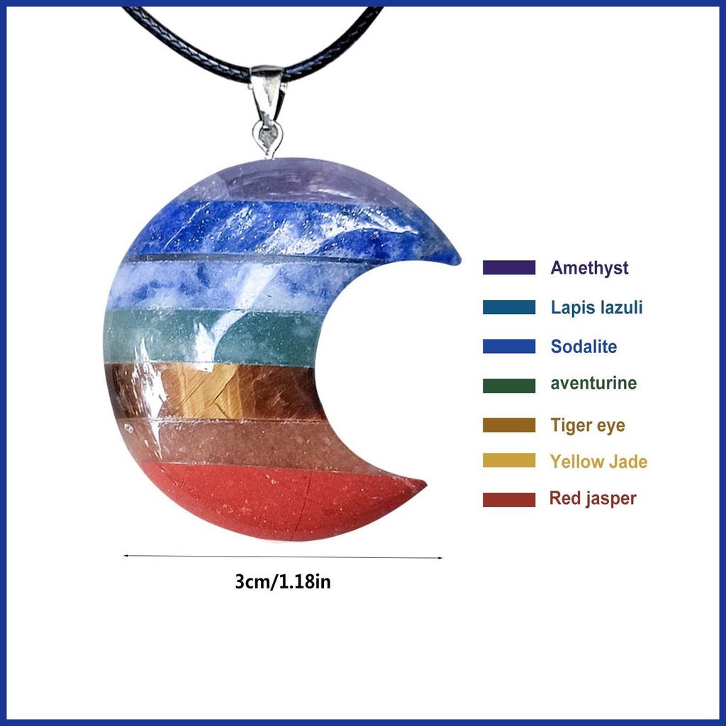 Vòng cổ Mặt Trăng Khuyết Đính Đá Pha Lê Thật