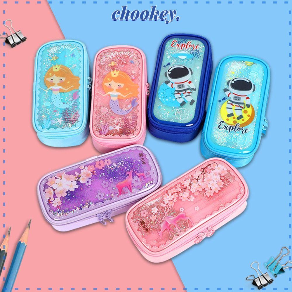 CHOOKEY Túi Đựng Bút Cỡ Lớn Thiết Kế Sáng Tạo Tiện Dụng Ốp