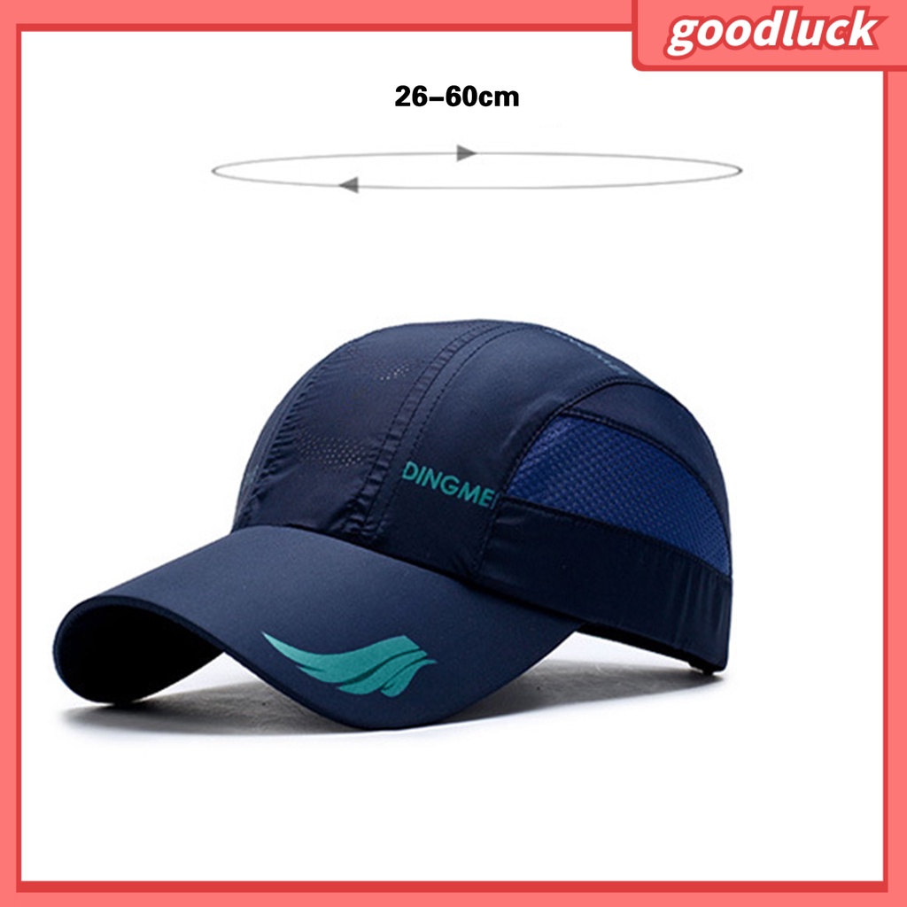 [GLO] Mũ Lưỡi Trai Thể Thao Phối Lưới Chống Nắng Ghép Nối Dài Vành Hình Học Có Thể Điều Chỉnh Cho Mùa Hè