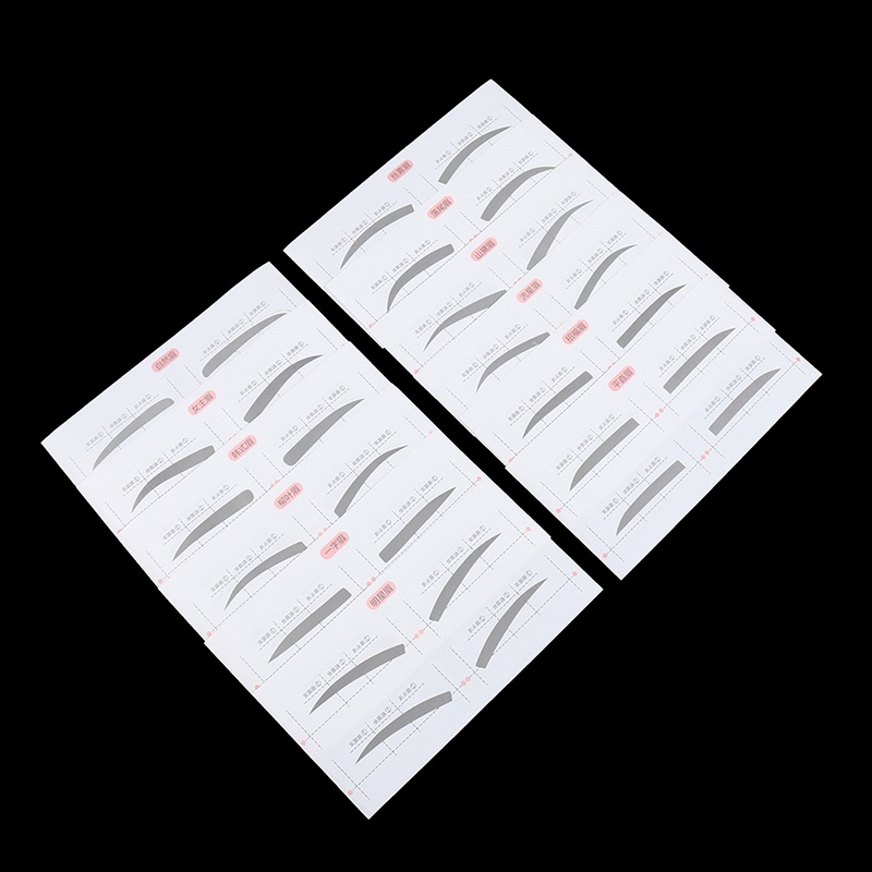 24 Cặp Khuôn Kẻ Lông Mày Xo94Bsyu Có Thể Điều Chỉnh Tiện Dụng