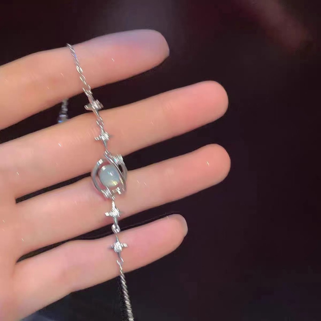 Vòng Tay Hợp Kim Đính Đá Zircon Trái Tim Thời Trang Cho Nữ