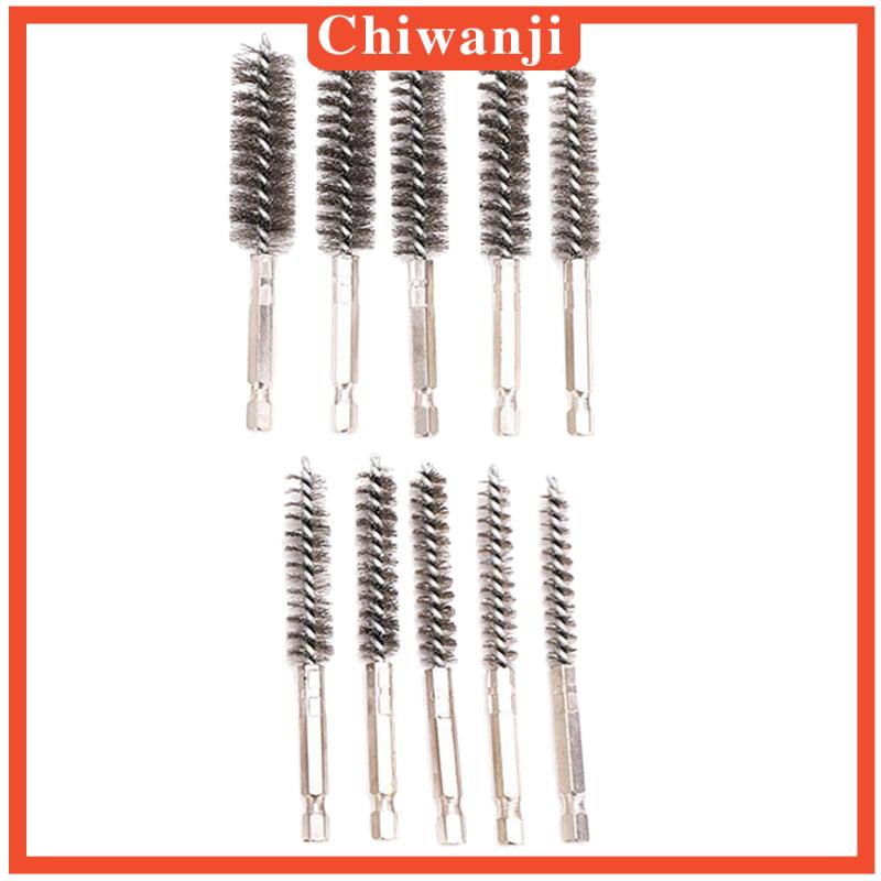 Set 10 Chổi Sợi Dây Làm Sạch Lỗ Khoan Điện Tiện Dụng