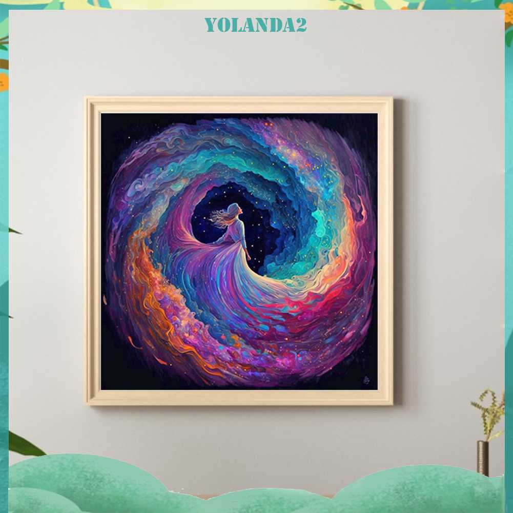 Tranh Đính Đá Kim Cương Toàn Bộ 5D DIY Hình Vẽ Cô Gái Trang Trí Nhà Cửa