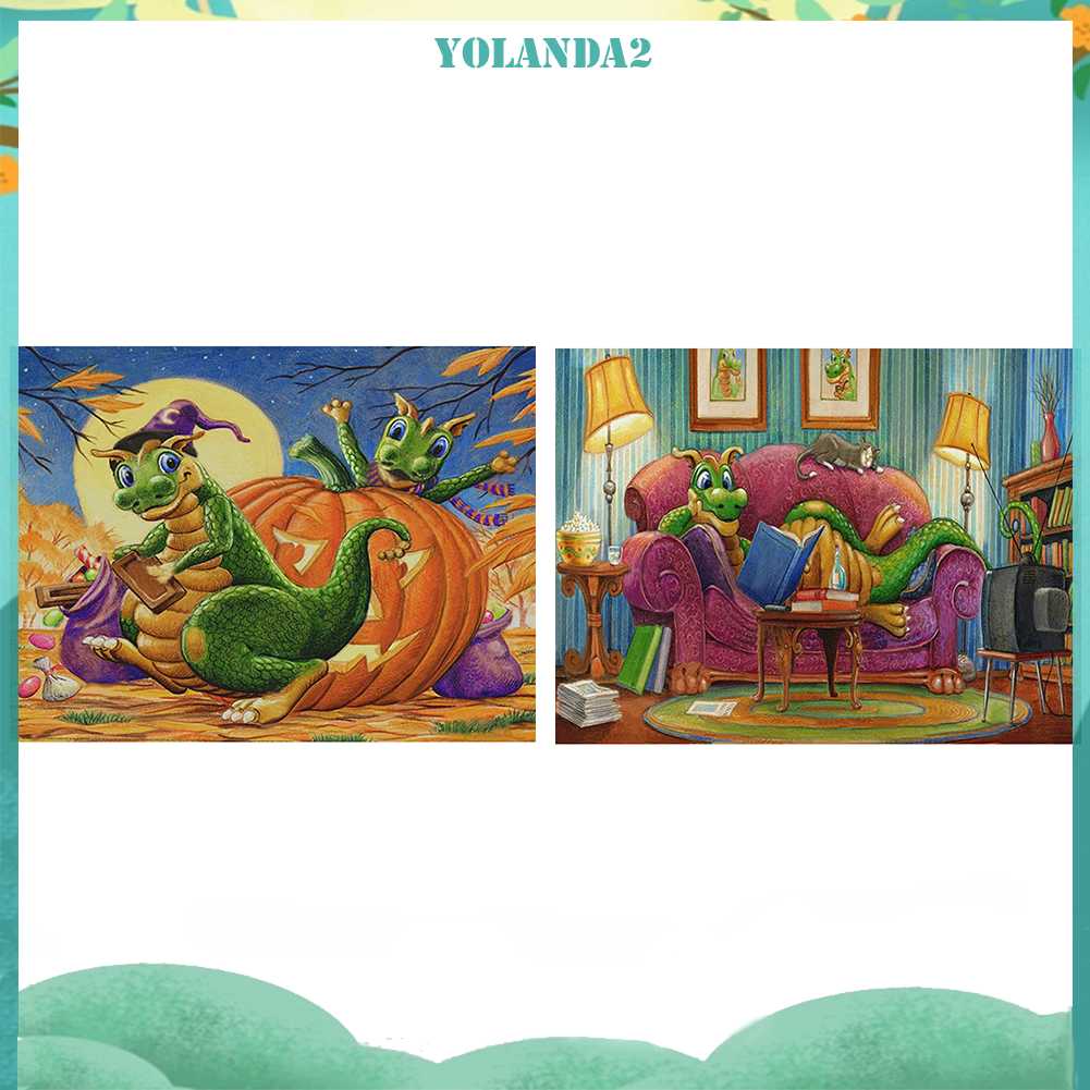 Tranh Đính Đá Kim Cương Toàn Bộ 5D DIY Hình Vẽ Khủng Long