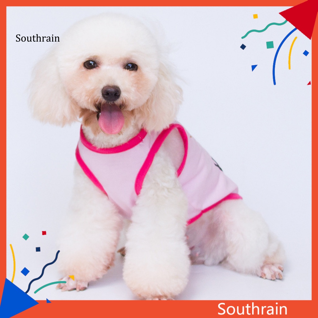 Áo Sát Nách Cổ Tròn In Chữ Thời Trang Cho Cún Cưng