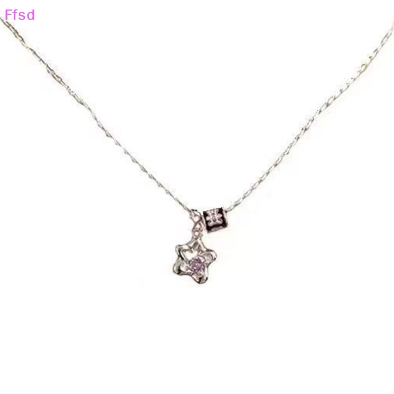{Ffsd} Vòng cổ Đeo Thắt Lưng Bằng Bạc Sterling Mặt Ngôi Sao Nhỏ Đơn Giản Cá Tính Phong Cách Ins Làm Quà Tặng Trang Sức Cho Nữ