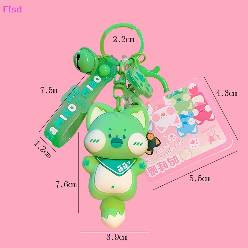 {Ffsd} Móc Khóa Ba Lô Hình Mèo Hoạt Hình Đáng Yêu Có Móc Khóa