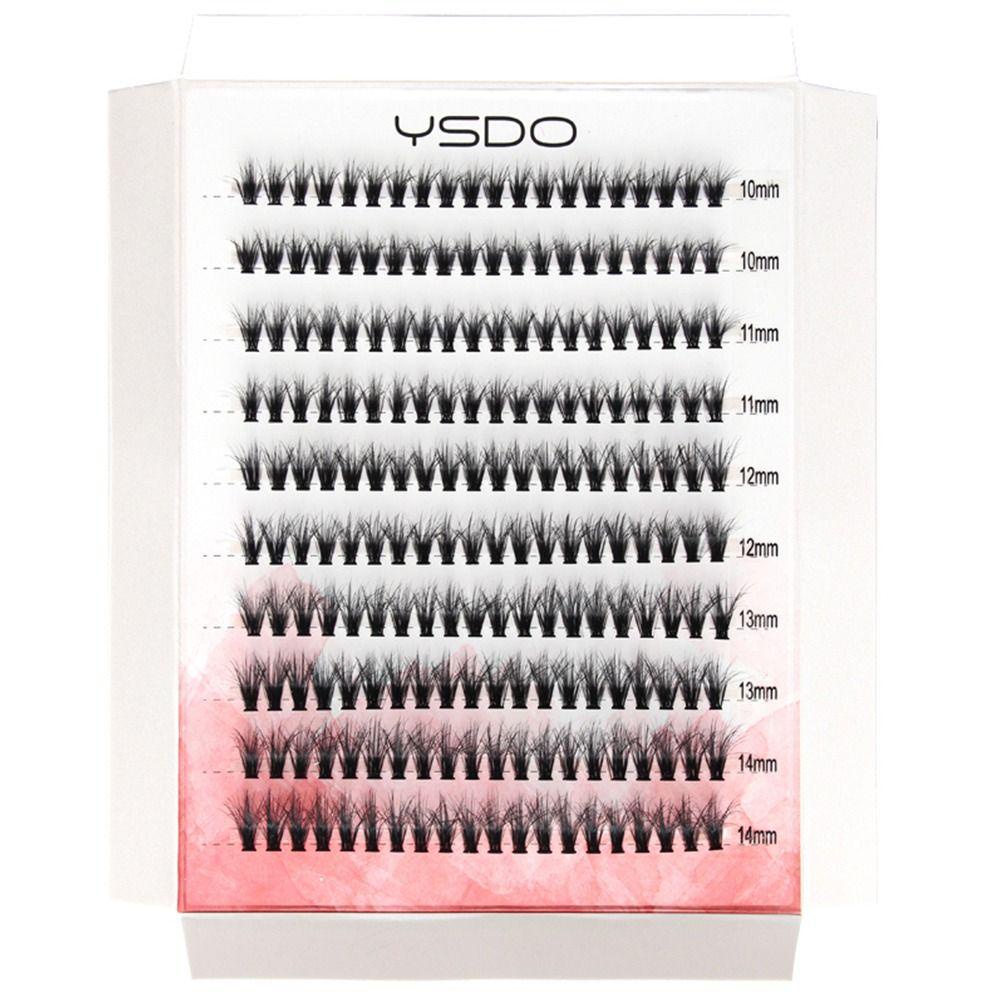 Hộp 200 Cụm Lông Mi Giả Tự Nhiên Kèm Nhíp Gắp Dành Cho Nữ
