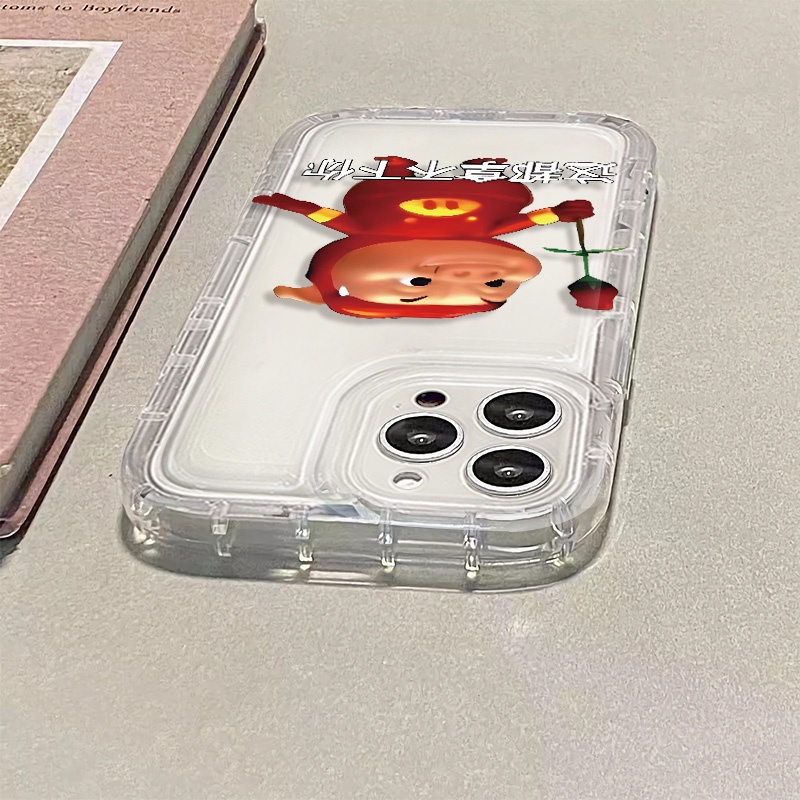 Ốp Điện Thoại Silicon TPU Mềm Chống Sốc In Hình Chú Heo Dễ Thương Cho IPhone 14 13 11 12 Pro XS Max X XR 7 + 8 Plus