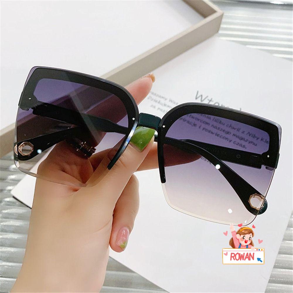 Kính Mát Gọng Vuông Oversized Phong Cách Vintage Cho Nữ