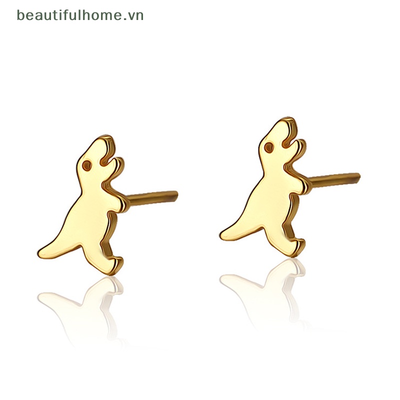 Bông Tai Hình Khủng Long Mini Đơn Giản Thời Trang Cho Nữ