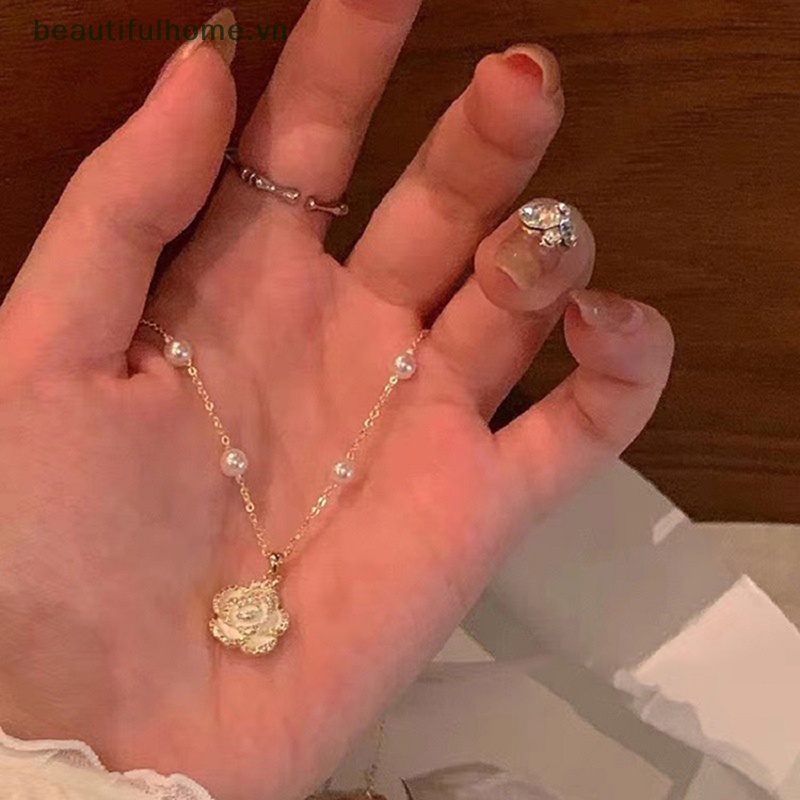 [beautifulhome] Vòng Cổ Hoa Trà Pháp Ngọt Ngào Thời Trang Cá Tính Thanh Lịch [beauty]