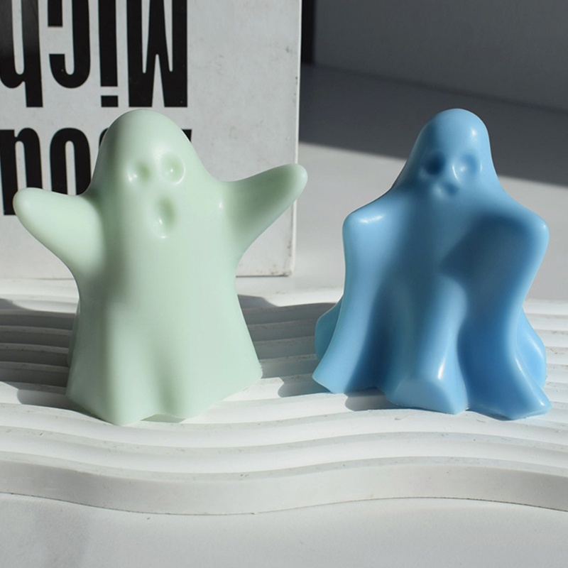 Khuôn Làm Nến Xà Phòng Bằng Silicone Hình Halloween 3D DIY