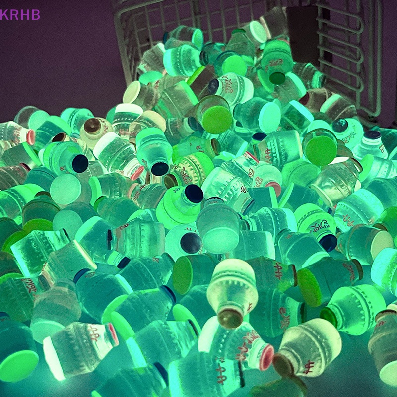 Set 10 Lọ Thủy Tinh Mini Bằng Nhựa Phát Quang Dùng Để Trang Trí Đồ Trang Sức Mới