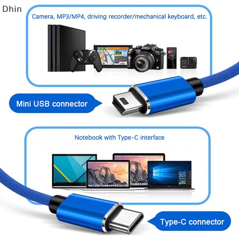 Dây Cáp Sạc Truyền Dữ Liệu USB Type C Sang Mini USB 2.0