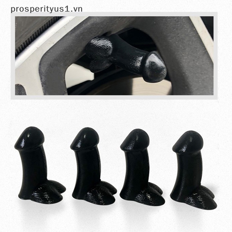 [prosperityus1] Nắp Van Bánh Xe Hơi Bằng Cao Su Huỳnh Quang Bền Bỉ Hình Tổ Chức Dẫn Điện [VN]