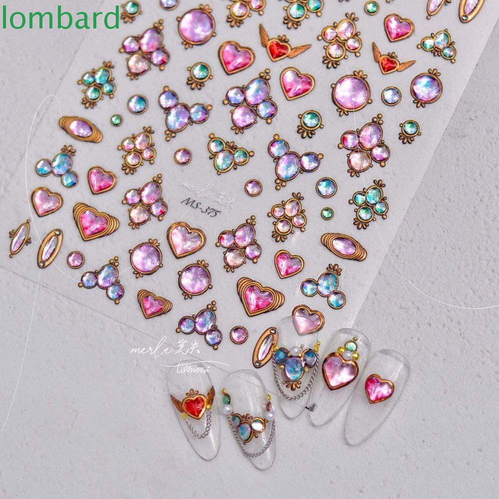 Nhãn Dán Móng Tay Hình Trái Tim Vui Nhộn Thời Trang Cho Nữ