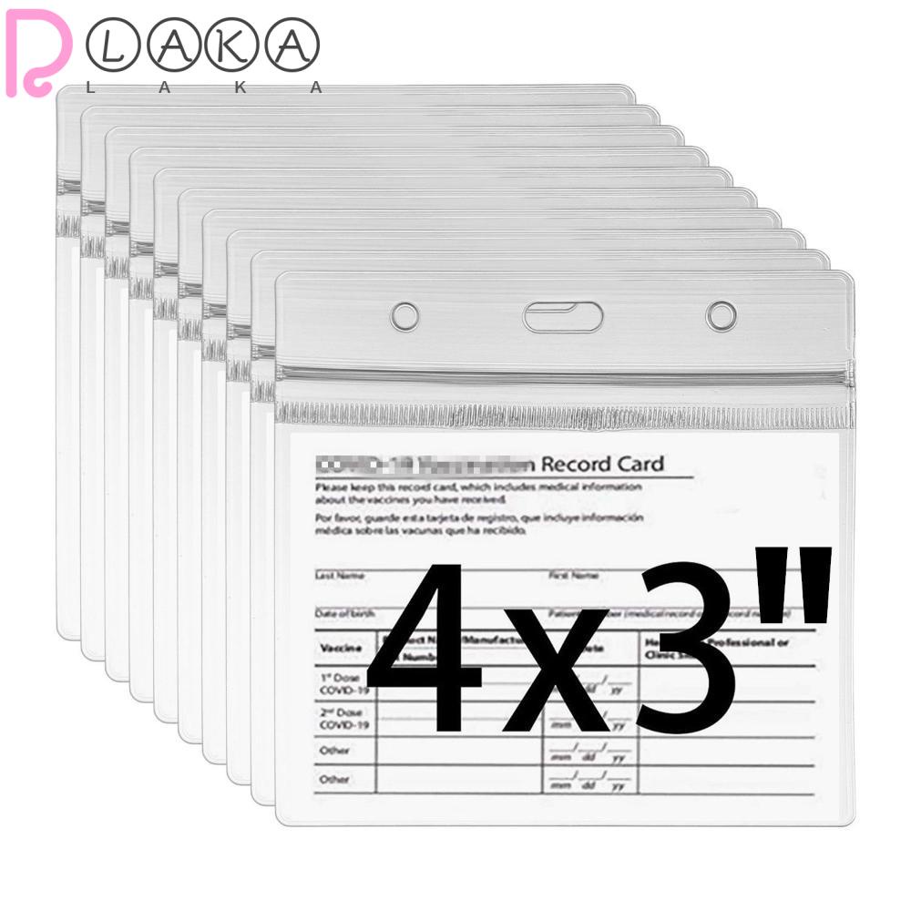 Ví Đựng Thẻ ID Bằng Nhựa PVC Trong Suốt Kích Thước 4X3 inch