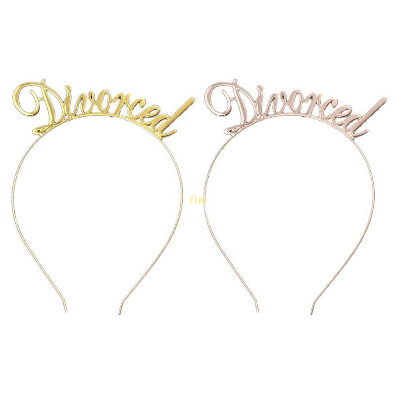 Flgo Băng Đô Kim Loại Mỏng In Chữ Vui Nhộn Trang Trí Tiệc Cho Nữ