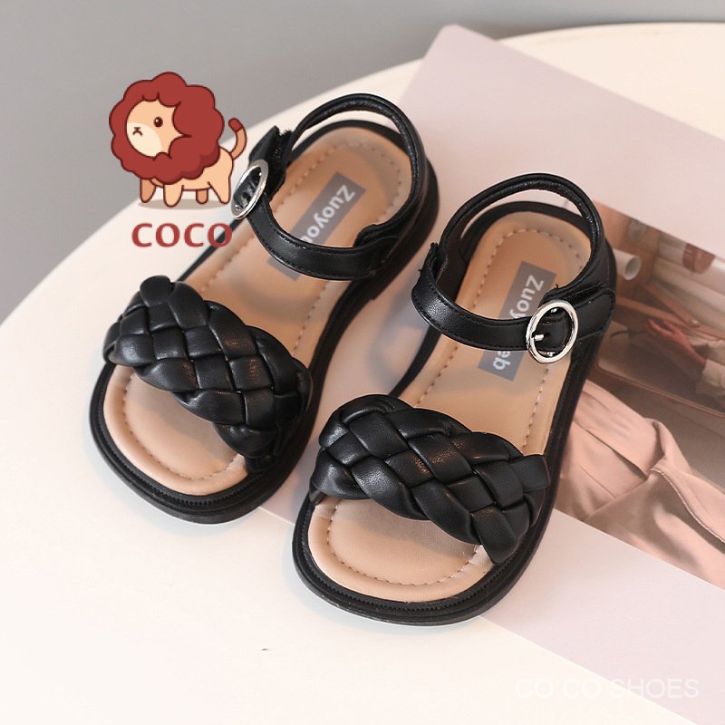 Giày Sandal Đế Mềm Hở Ngón Phong Cách Hàn Quốc Cho Bé Gái