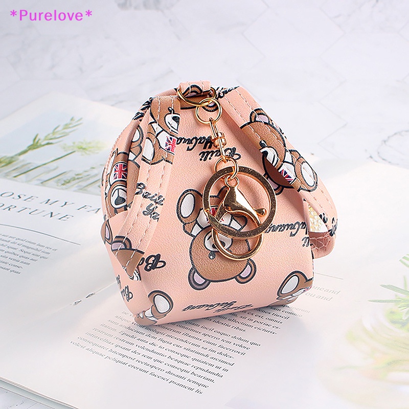 Ví Đựng Tiền Xu / Thẻ Mini Hình Gấu Hoạt Hình Dễ Thương Cho Nữ Mới