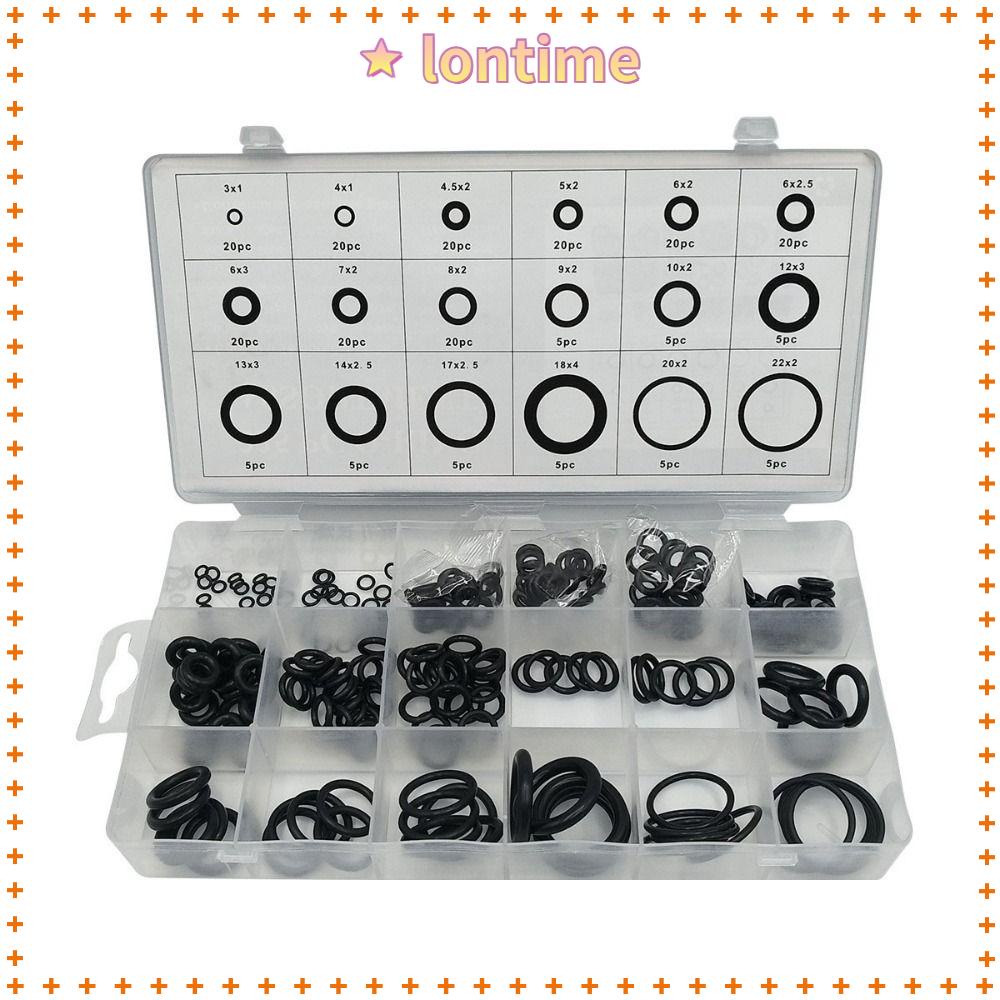 Bộ 225 Vòng Tròn Đệm Da Đen 18 Kích Cỡ Cho Máy Cung Cấp Điện