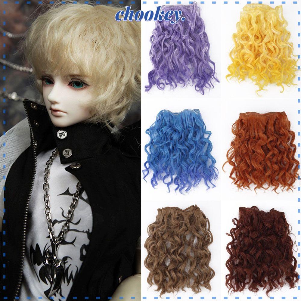 CHOOKEY 1 Bộ Tóc Giả Bằng Sợi Tổng Hợp Chịu Nhiệt Cao Cho Búp Bê