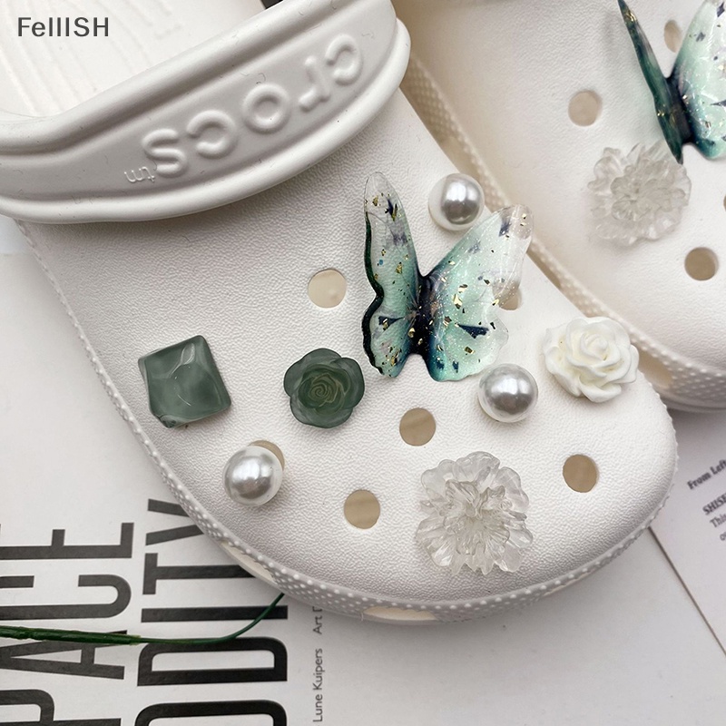 Phụ Kiện Trang Trí Giày Dép Hình Hoa Và Bướm Thời Trang DIY 439br