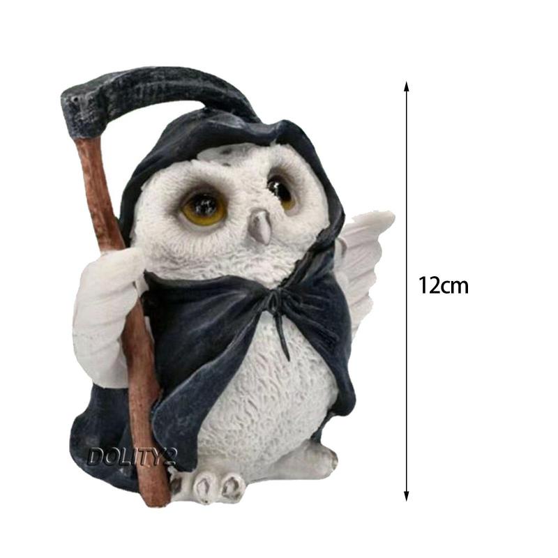 Set 2 Tượng Cú Mèo Nhỏ Điêu Khắc Trang Trí Sân Vườn