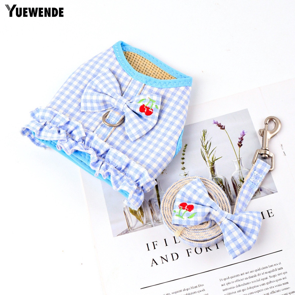 Dây Dắt Thú Cưng Đi Dạo Họa Tiết Nơ Xinh Xắn