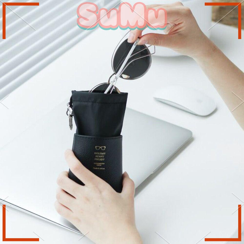 Túi Da Mềm Dây Rút Đựng Mắt Kính Thời Trang