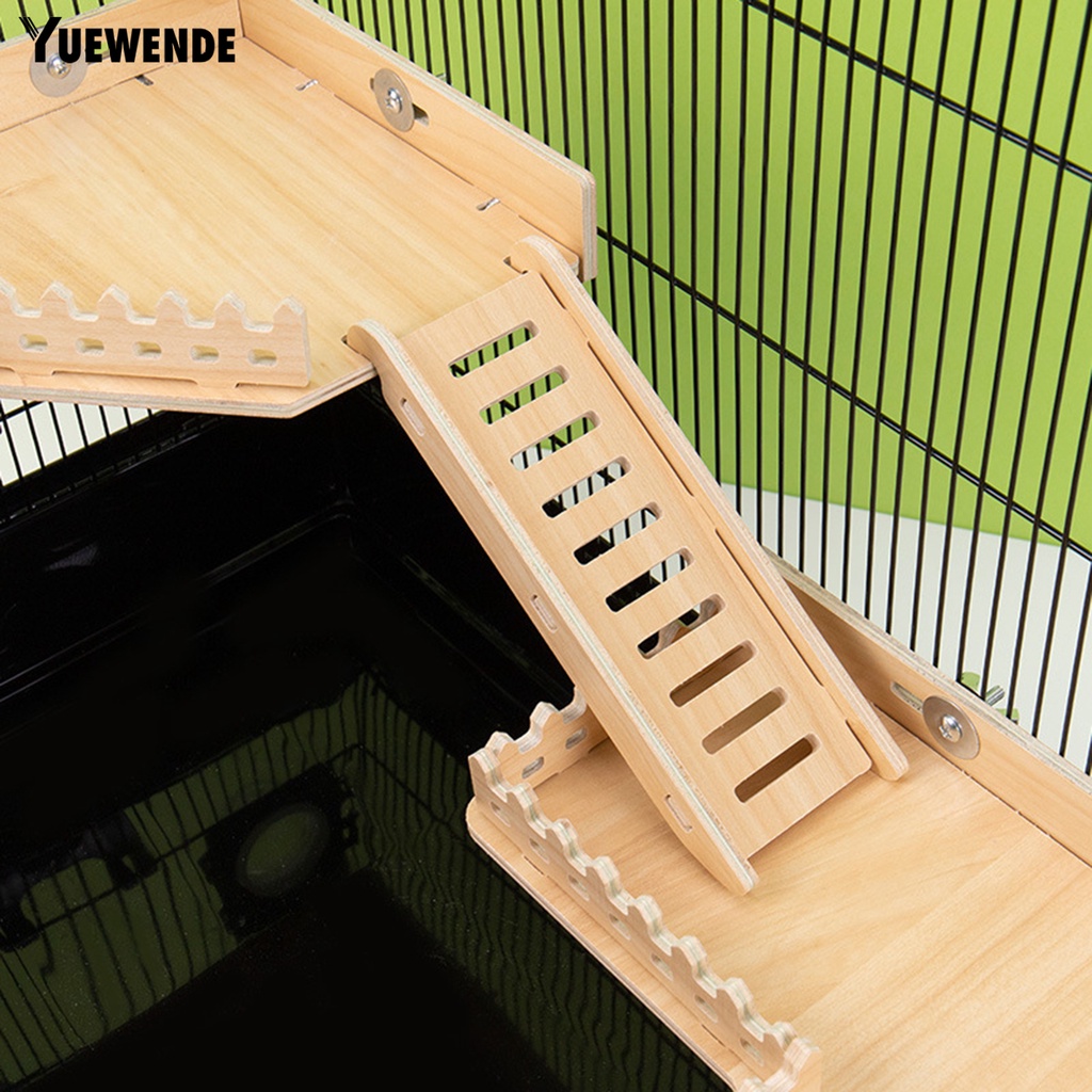 Yq.e Đồ Chơi Leo Trèo Hai Lớp Bằng Gỗ Dày Dặn Chống Cắn Dễ Lắp Đặt Cho Chuột Hamster