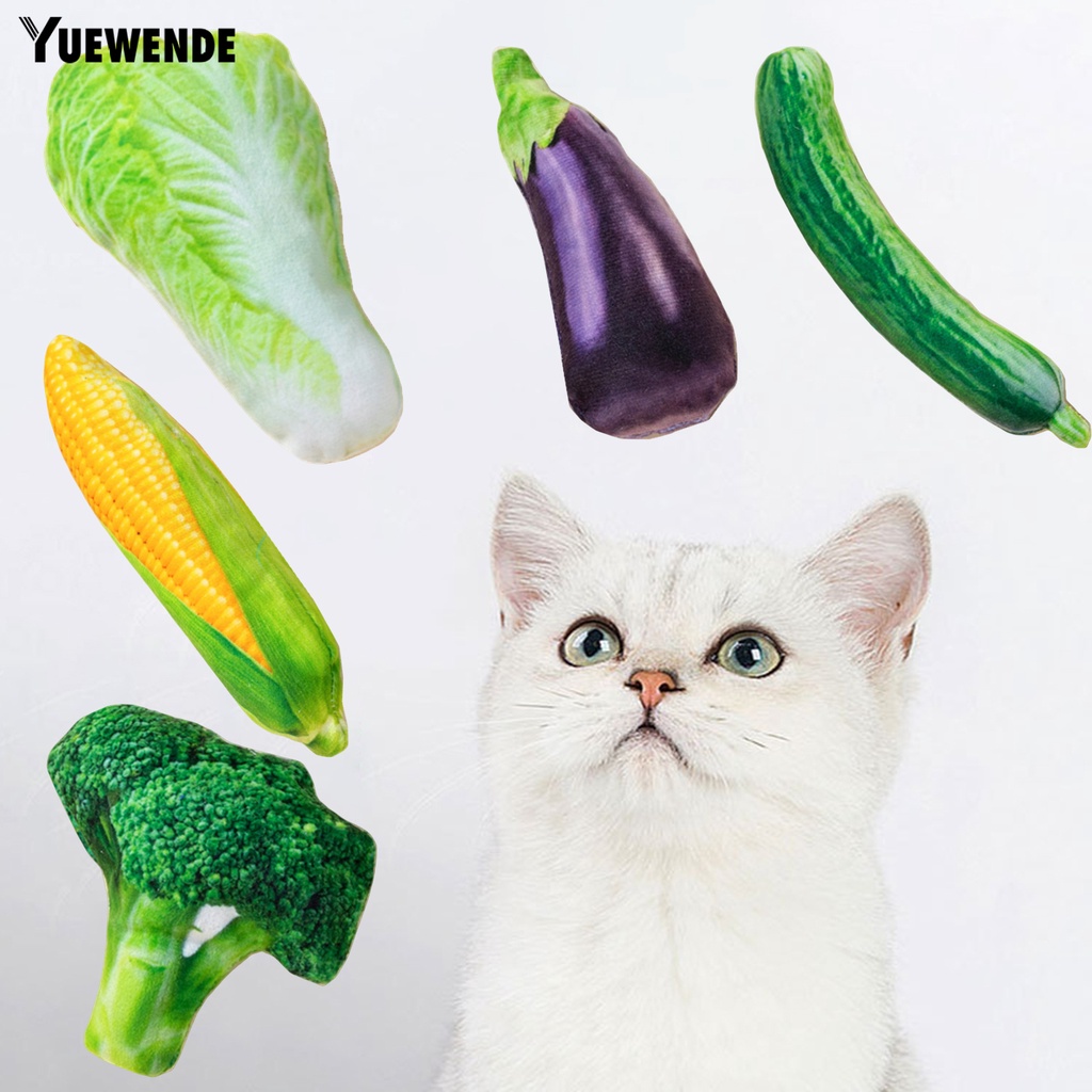 Yq.e Đồ Chơi Gặm Nhấm Hình Dạng Rau Củ Quả Mềm Mại Chống Cắn Tương Tác Tốt Dành Cho Thú Cưng