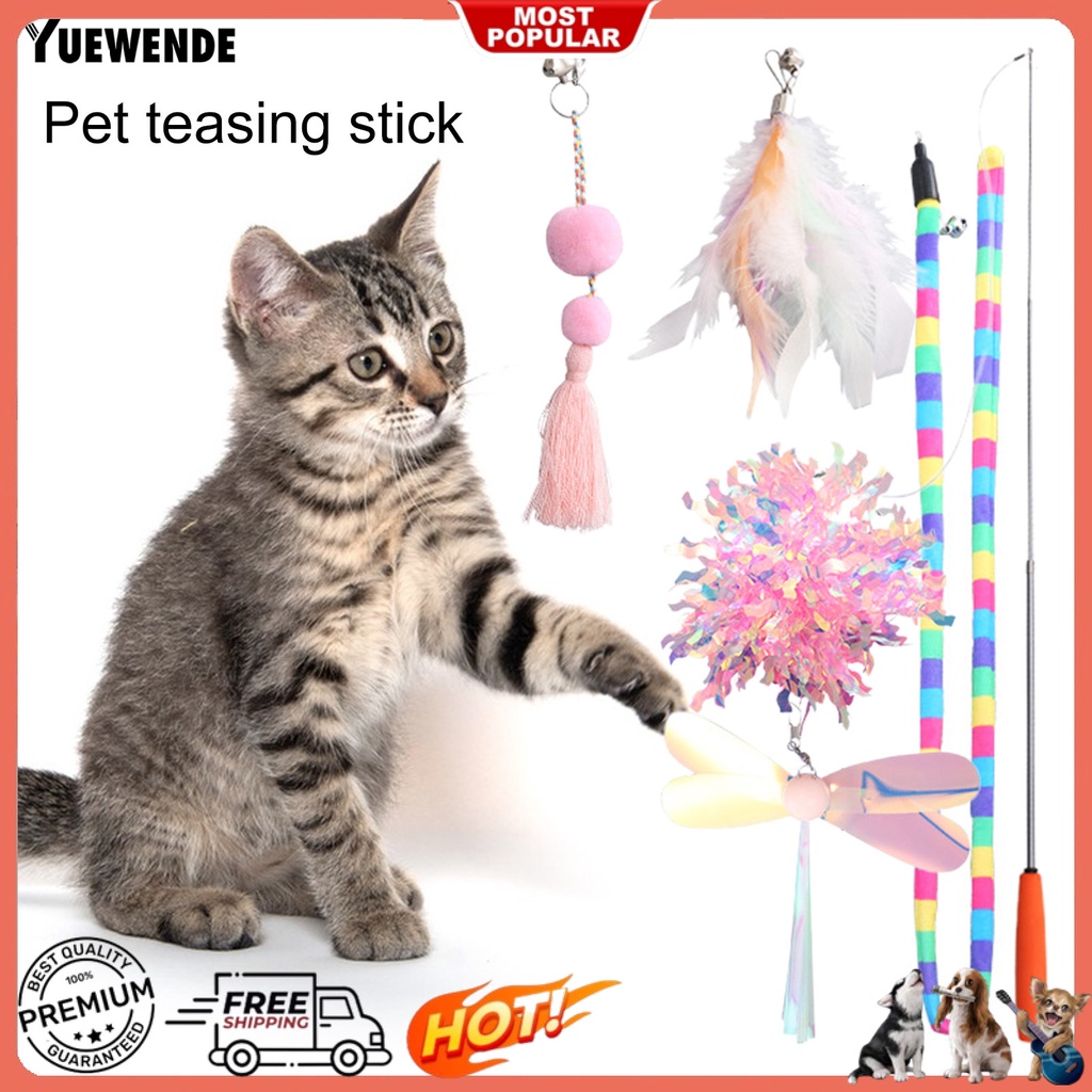 Set 6 Gậy Đồ Chơi Nhiều Màu Sắc Huấn Luyện Mèo Cưng