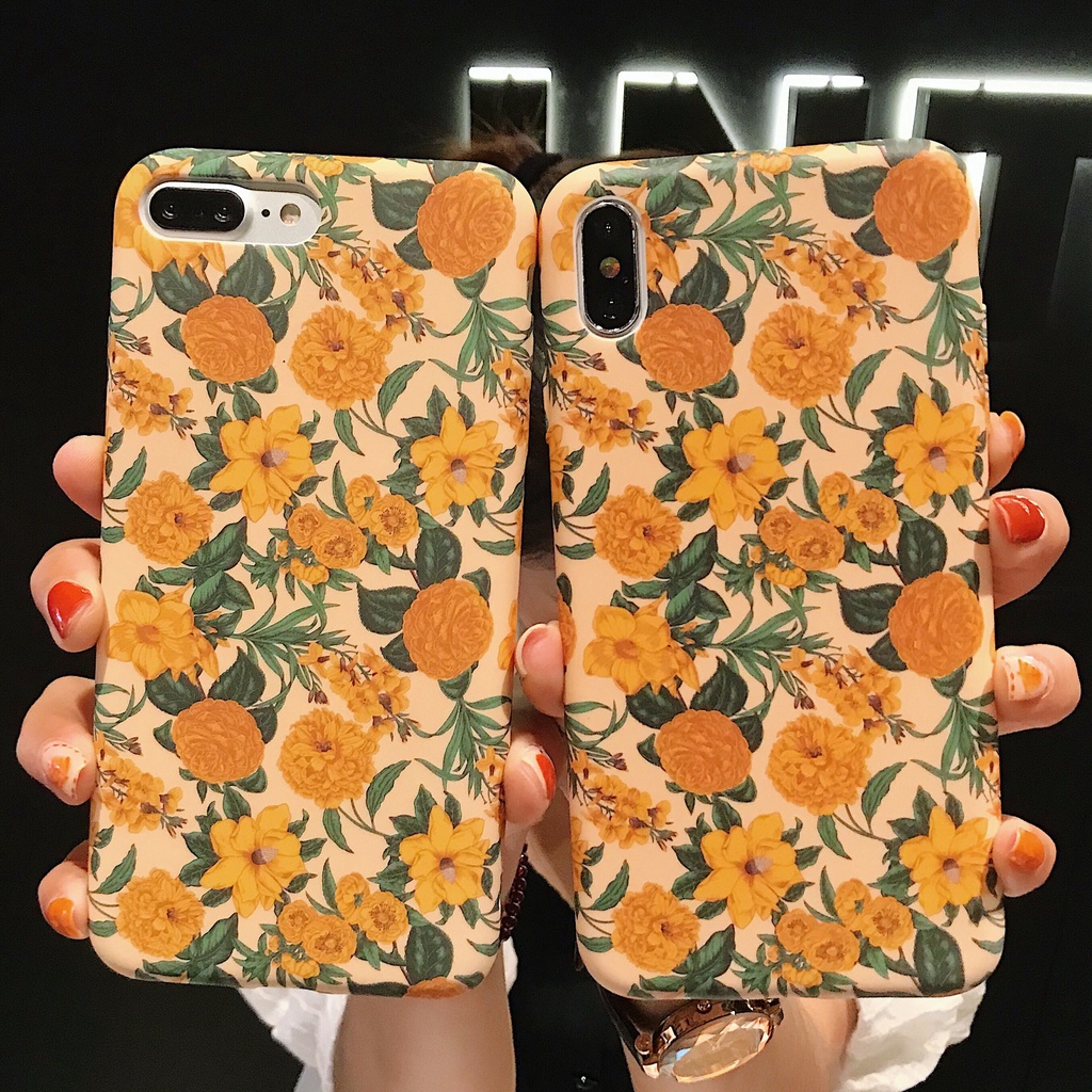 Ốp Lưng Hình Hoa Nhiều Mẫu Mã Cho Điện Thoại Iphone X / XR 12 / 13pro Max 14 11