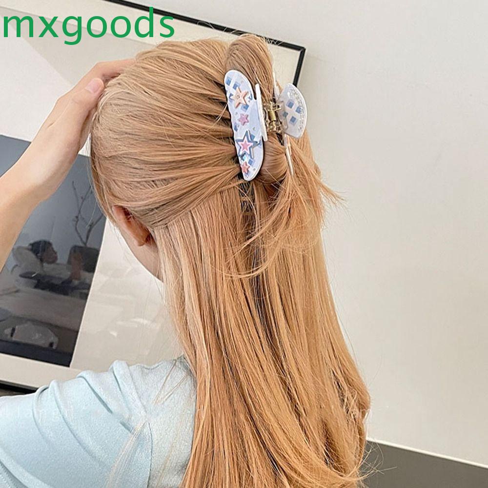 Kẹp Tóc Hình Ngôi Sao / Cá Mập Dễ Thương Xinh Xắn|Kẹp Tóc Denim Cỡ Lớn Thời Trang Cho Nữ